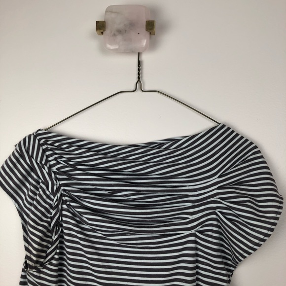 Delletta | Stripped Boat Neck Blouse - Picture 4 of 7